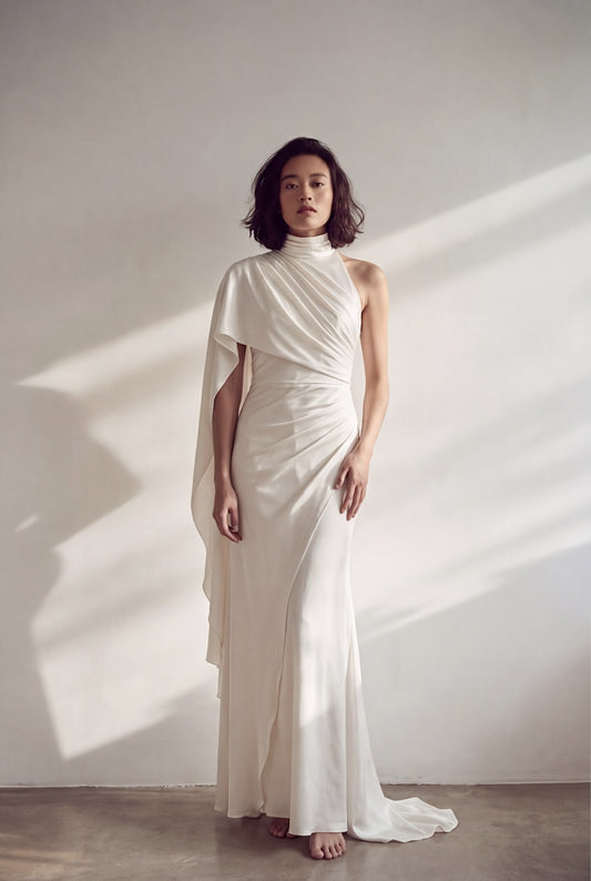 theory white silk dress Theory Textured Silk-Blend Midi Slipdress