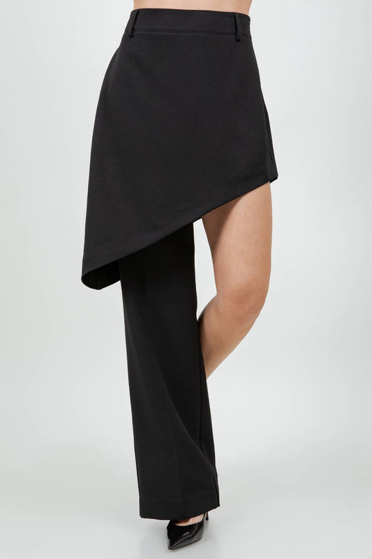 The Noir Theory Paradigm Split Monoleg Skirt Trouser