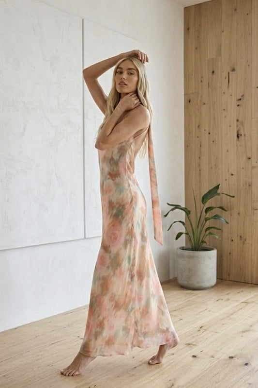 The Seraphina Scarf Maxi Dress