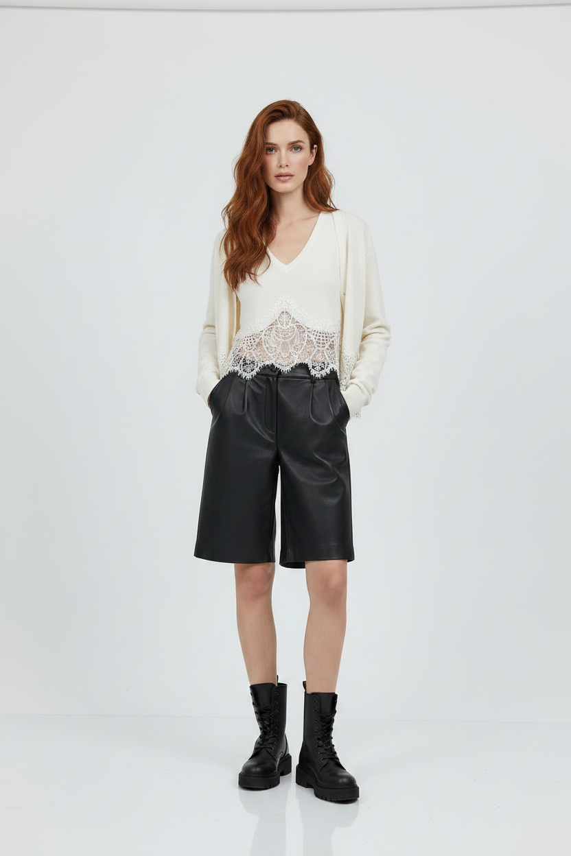 13 – Cardigan, hands in pockets