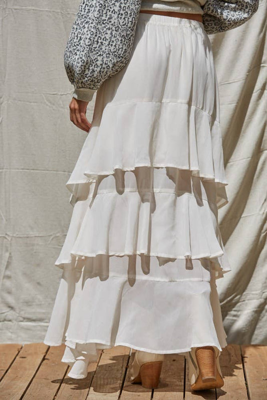 The Sedona Tiered Maxi Skirt