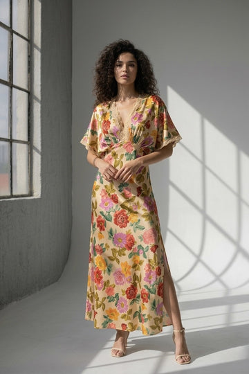 The Sun-Drenched Flora Maxi Dress