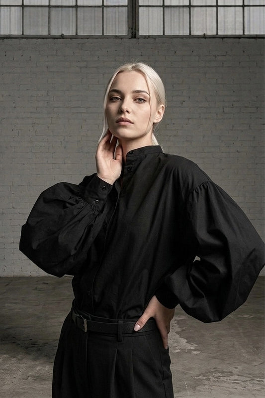 The Form 01: Inkwell Lantern Poplin Shirt