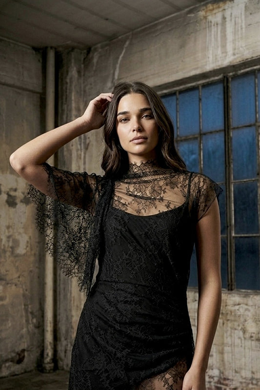 The Noir Theory Midnight Cipher Dress