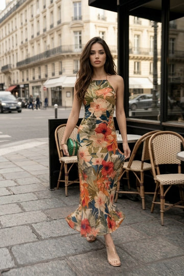The Flâneur in Florals Midi Dress