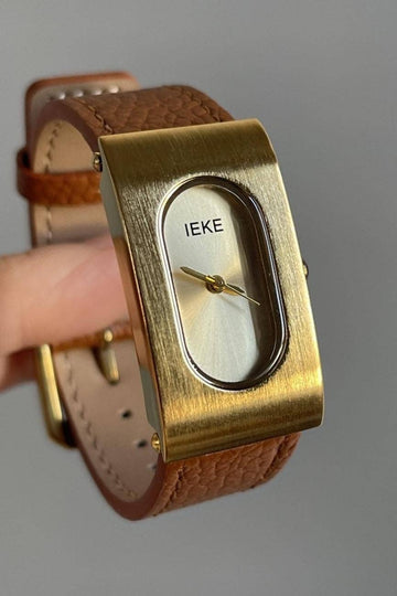 Vintage Inspired Quartz Watch with Leather Band