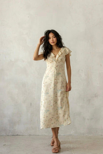 The Juliet Ruffle Midi Dress