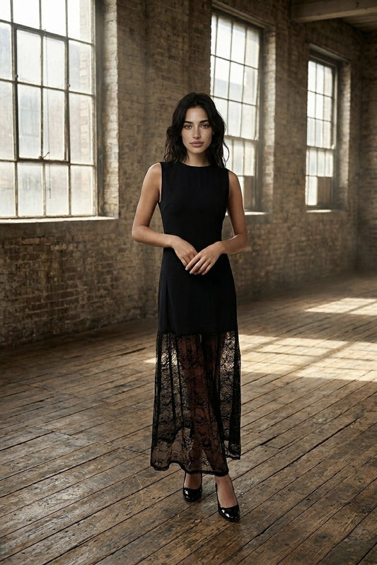 The Delilah Lace-Drop Shift Dress