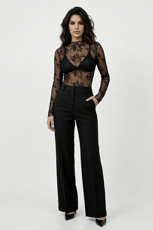 3-Pack Base Layer Sheer Lace Top