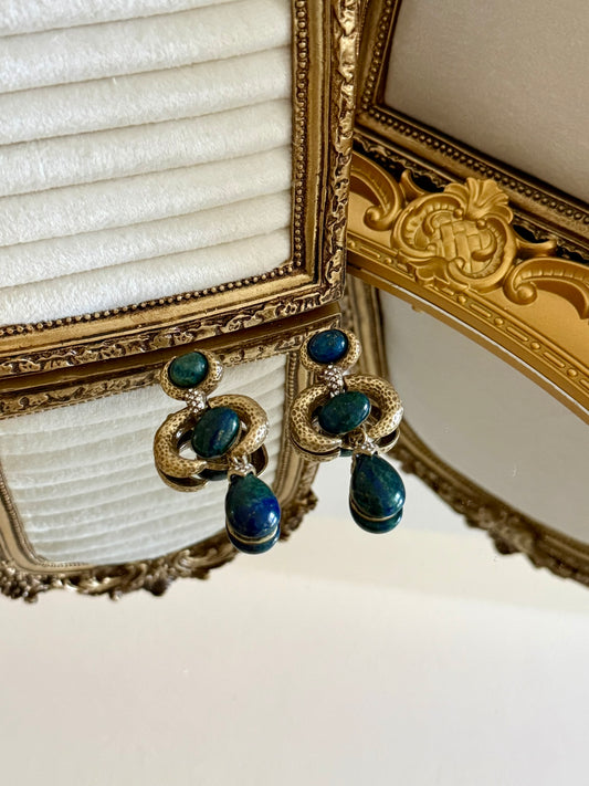 The TXE Lapis Lazuli Drop Earrings