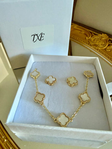 The Kensington Clover Set (14K Gold-Plated)