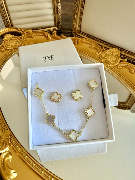 The Kensington Clover Set (14K Gold-Plated)