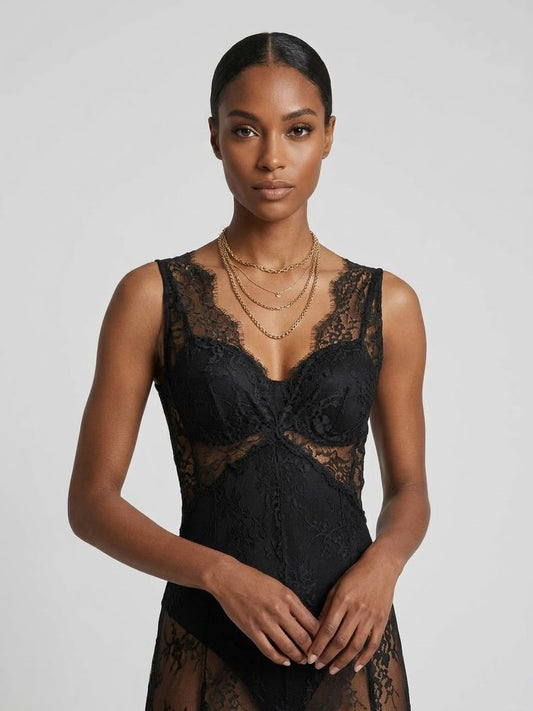 The Selene Lace Maxi Dress