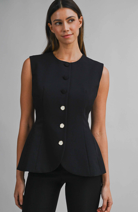 Tailored Sleeveless Vest