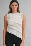 Sleeveless Ruffle Top
