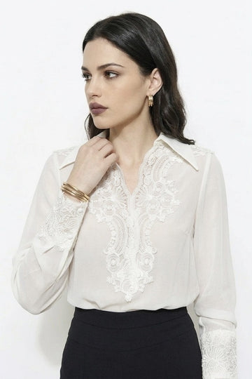 The White Theory Alabaster Vow Blouse