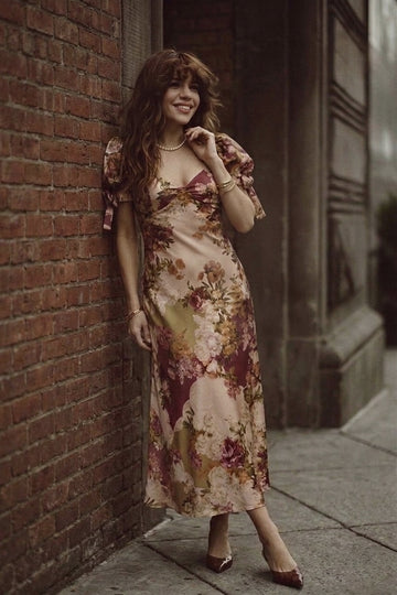 The Botanical Composition Maxi Dress