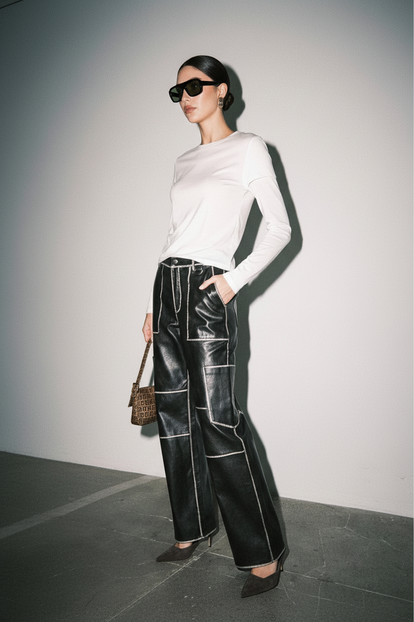 Ada Cargo Pants — 3/4 Angle
