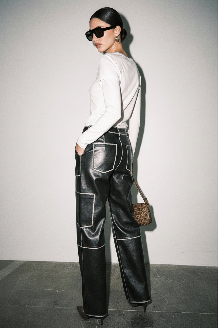 Ada Cargo Pants — Back Side View