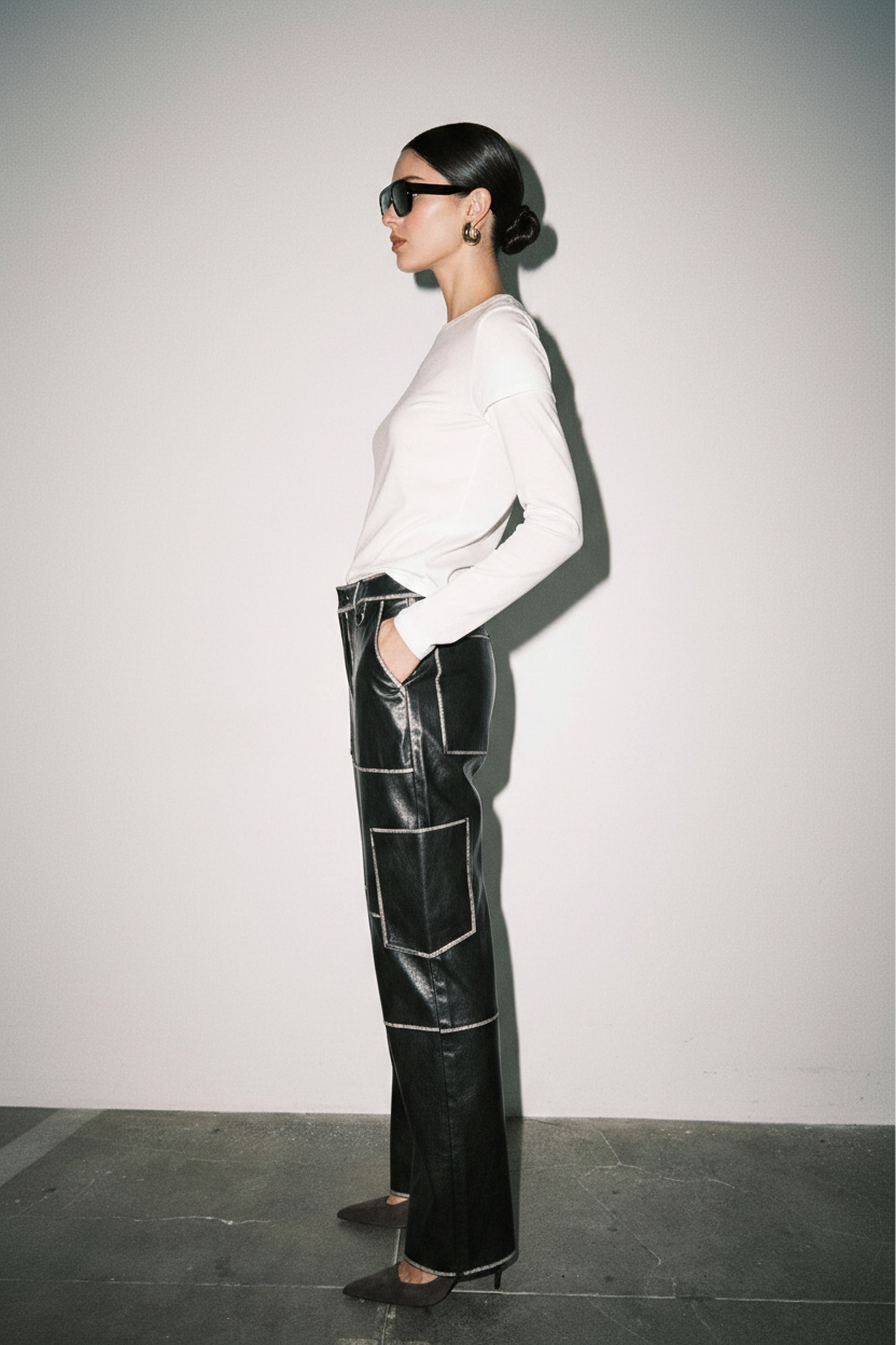Ada Cargo Pants — Side Profile