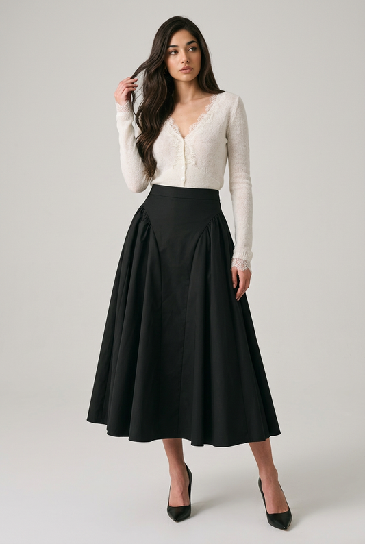 Arlette standing fashion editorial