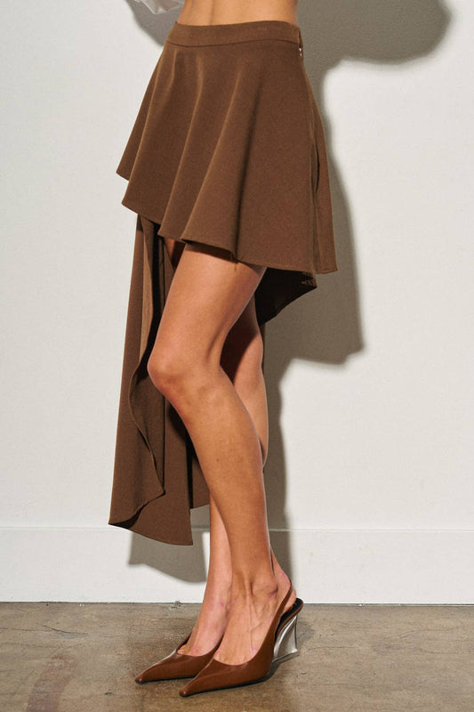 The Celeste Asymmetrical Midi Skirt