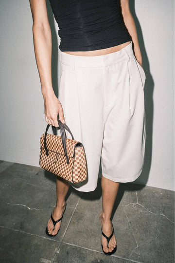 Evelina Wide Leg Bermuda Shorts