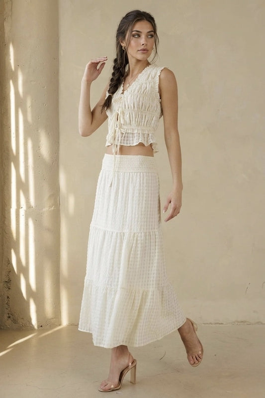 The Amalfi Smocked Textured Set