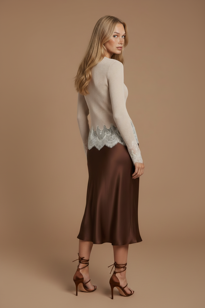Back/turned view with heels