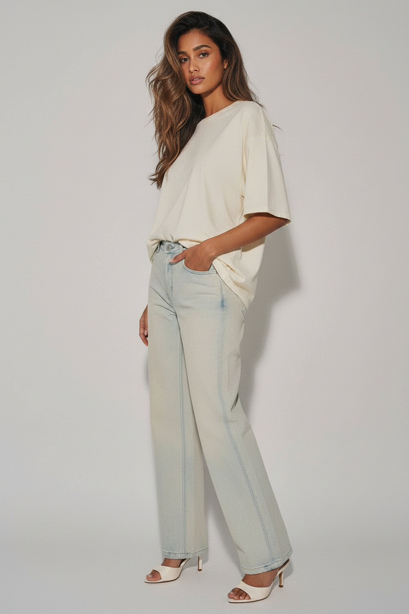 Beach Sand Jeans - Hand in Pocket