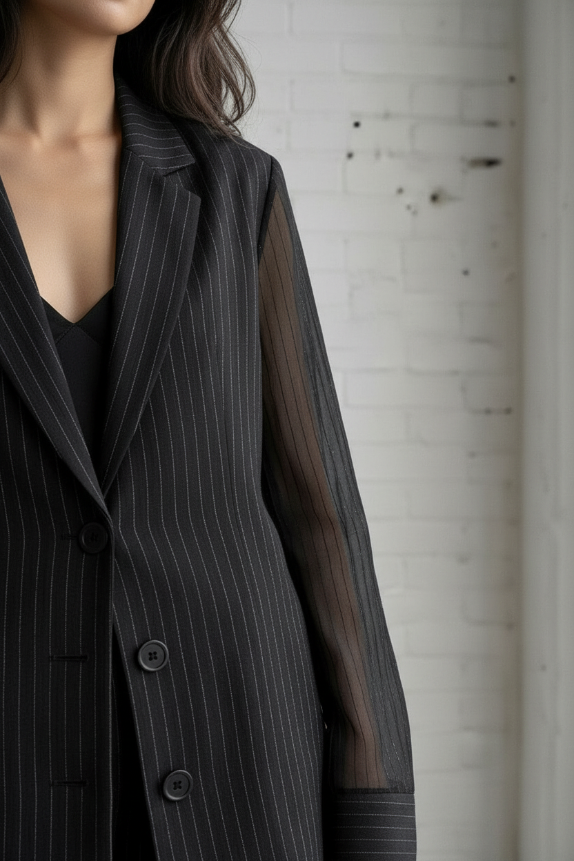 Blazer lapel detail