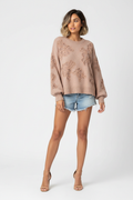Blush Floral Sweater - Relaxed