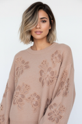 Blush Floral Sweater - Upper Body