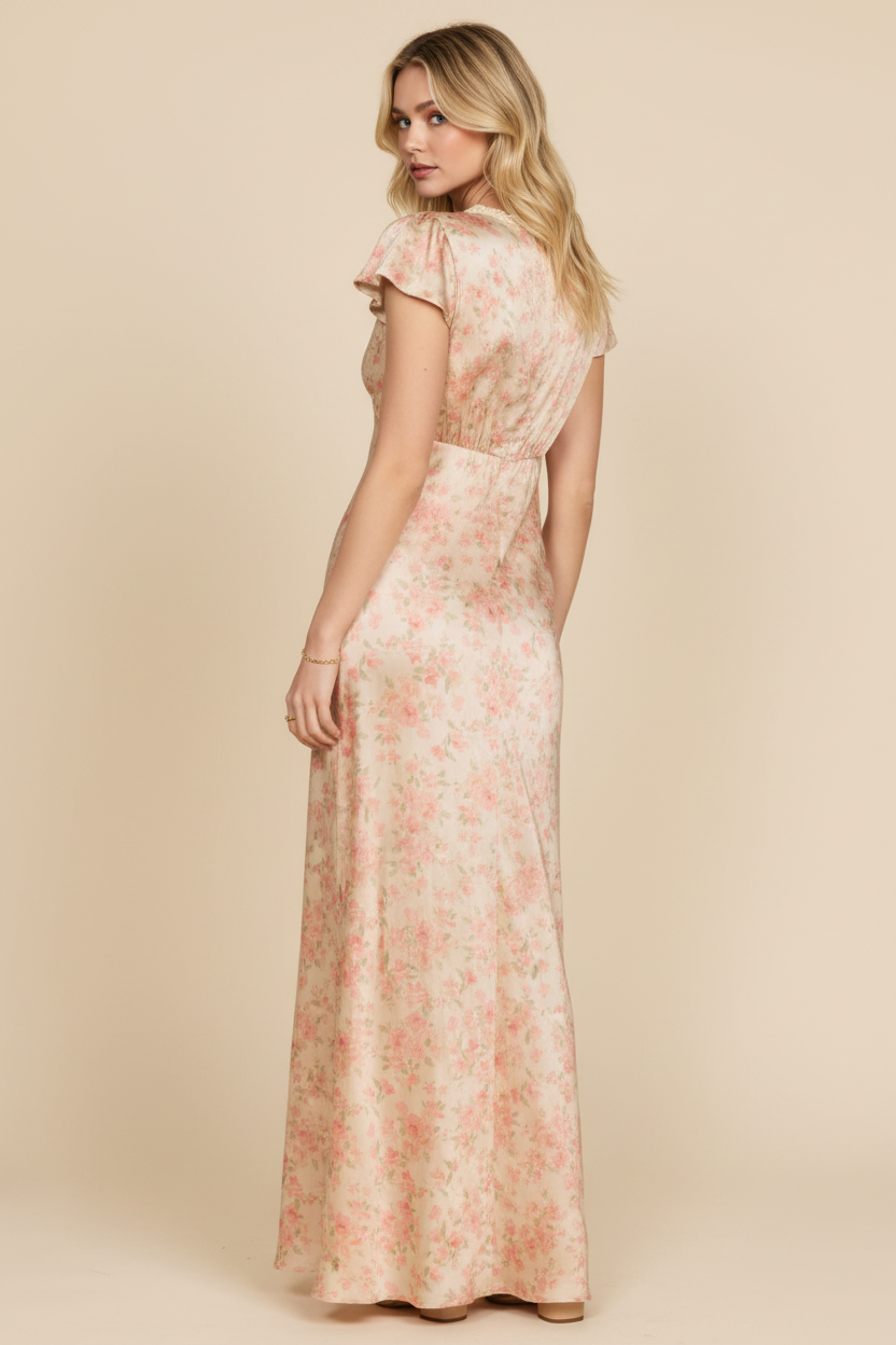 Botanical Maxi Dress – Back Glance