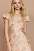 Botanical Maxi Dress – Bust Close-up