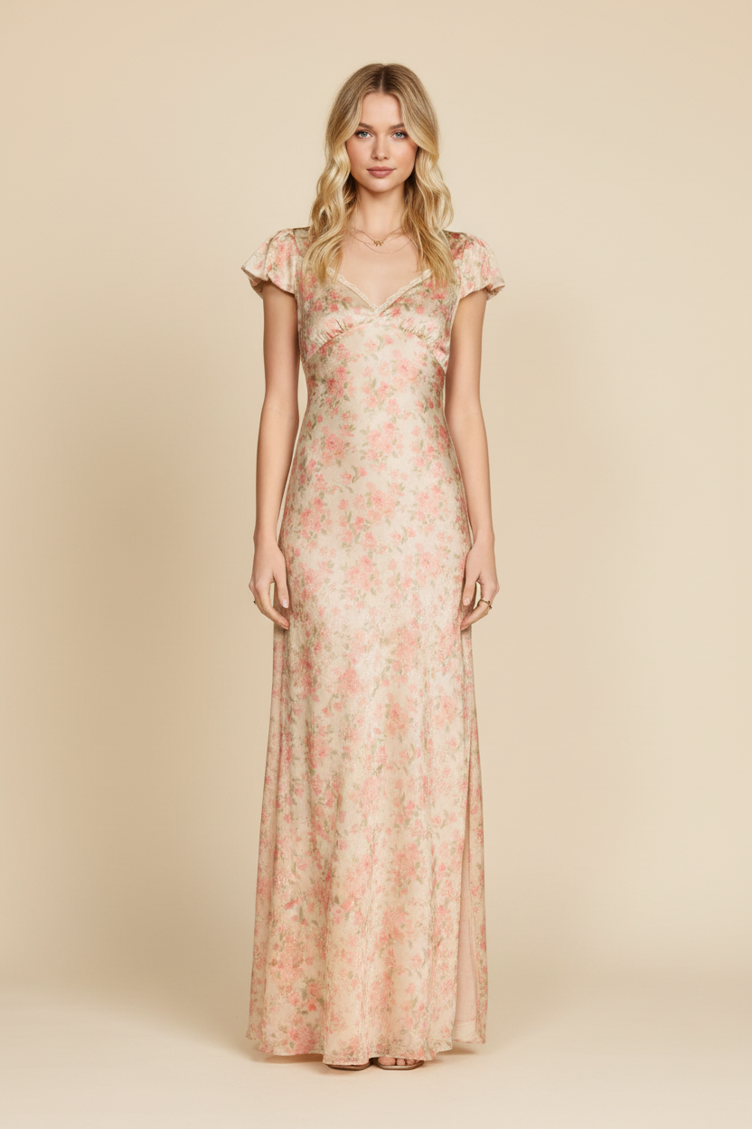 Botanical Maxi Dress – Front