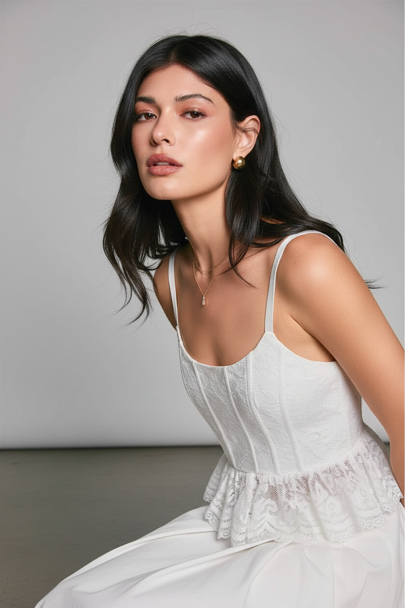 Close-up portrait – face only, intense editorial