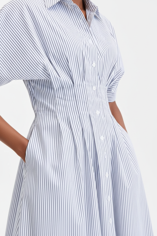 Close-up waist construction detail