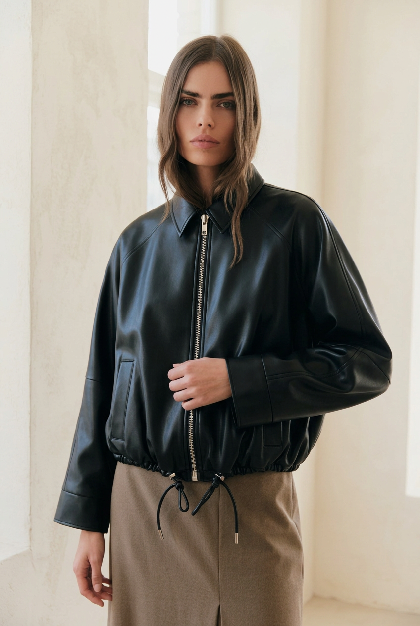 Cuff-focused jacket portrait