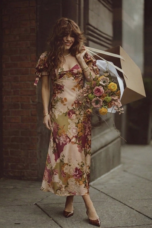 The Botanical Composition Maxi Dress