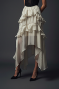 Detail – skirt hem & black heels
