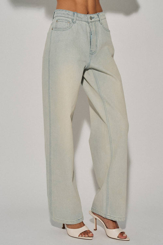 Beach Sand Blondie Straight Leg Saturday Jeans