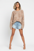 Floral Sweater Outfit - Power Pose