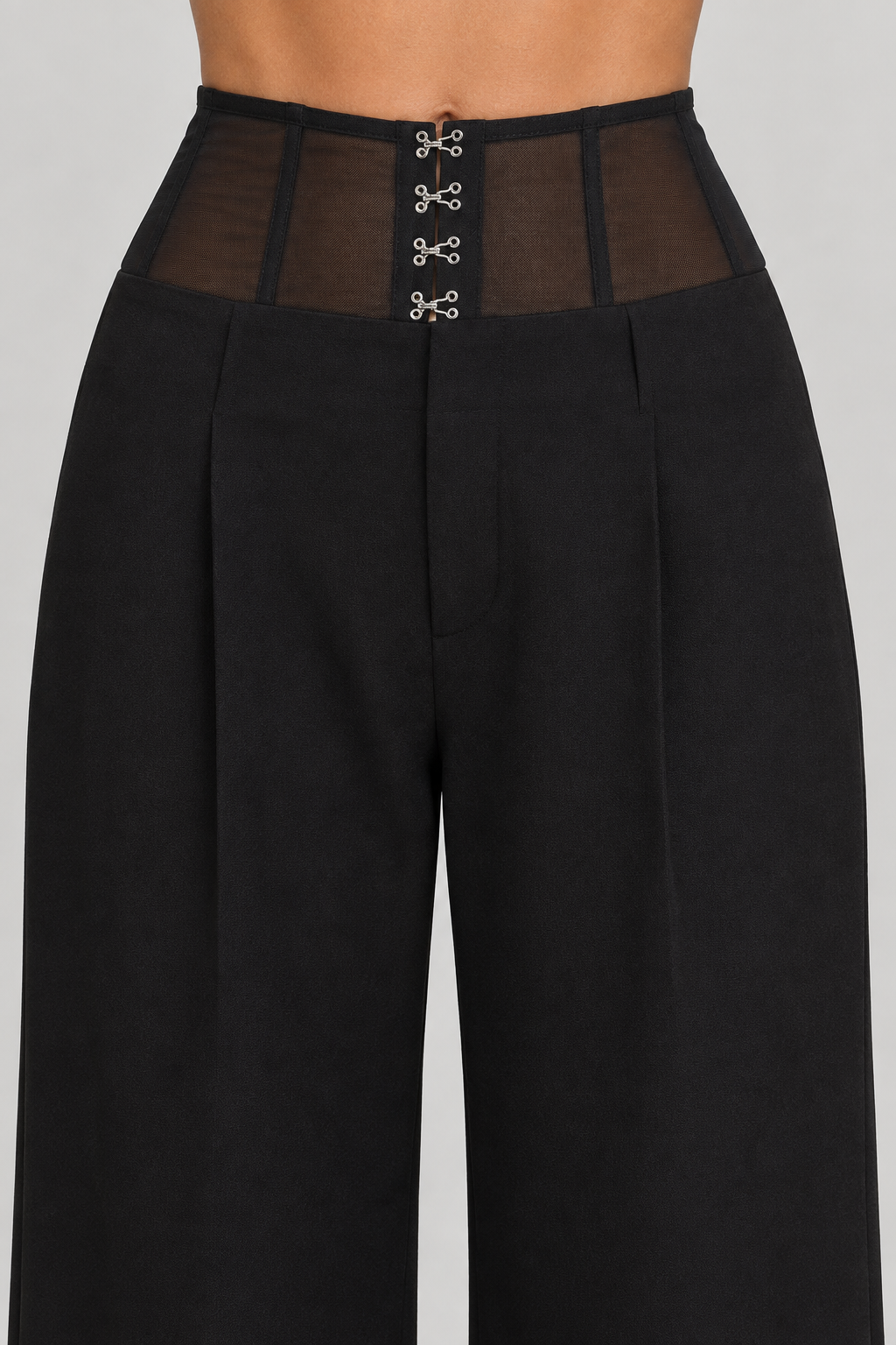 Front waistband close-up