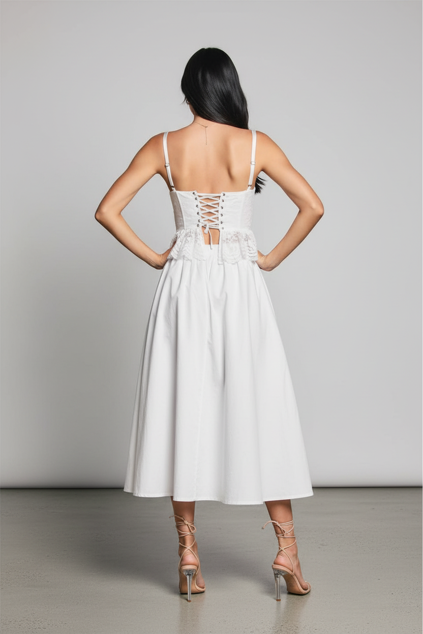 Full body – back to camera, both hands on hips