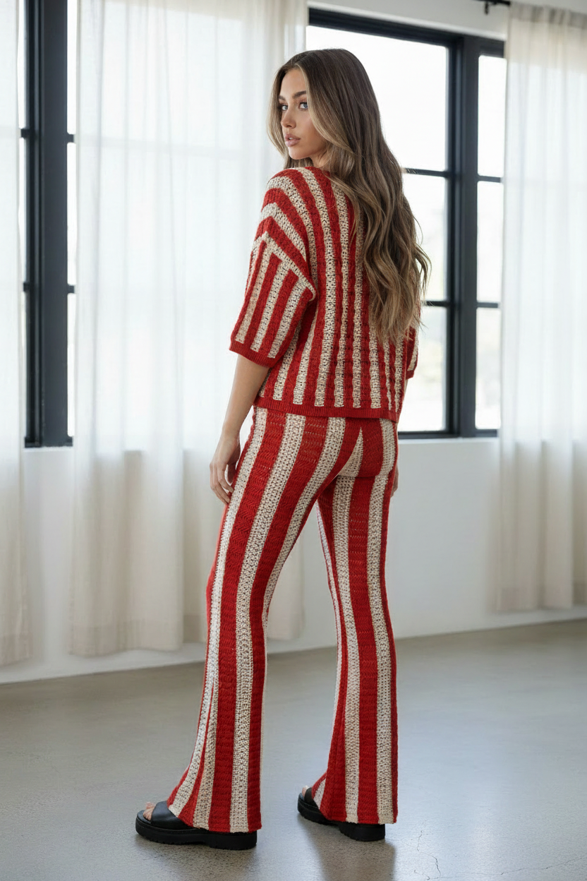 Full body back view, glancing over shoulder