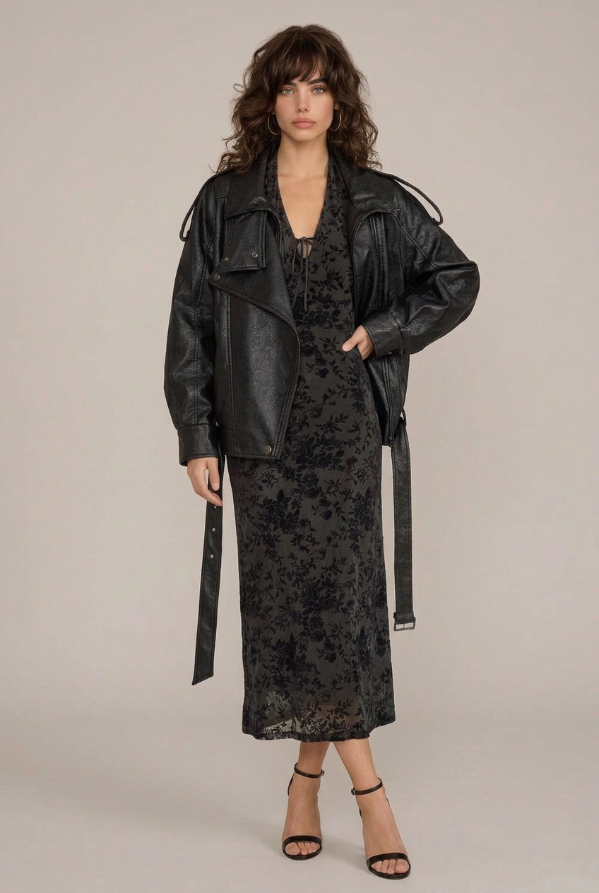 Full-length editorial pose