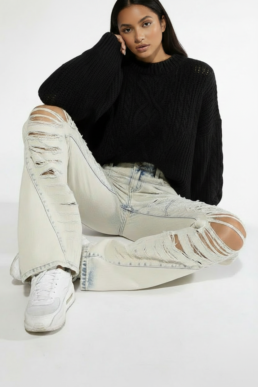 Legs to side