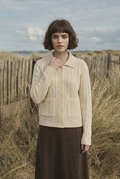 Morrow Coast Cardigan collar portrait