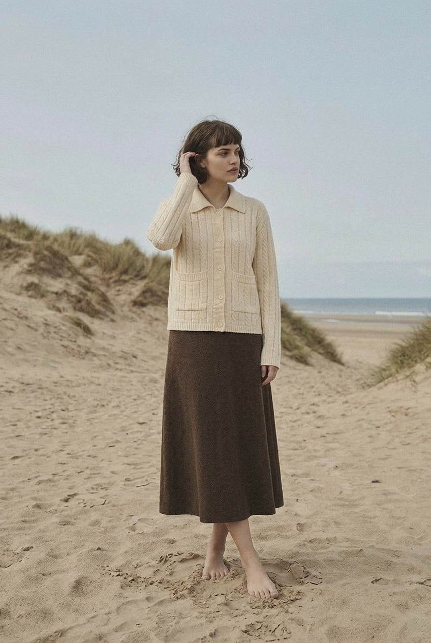 Morrow Coast Cardigan relaxed full-body pose